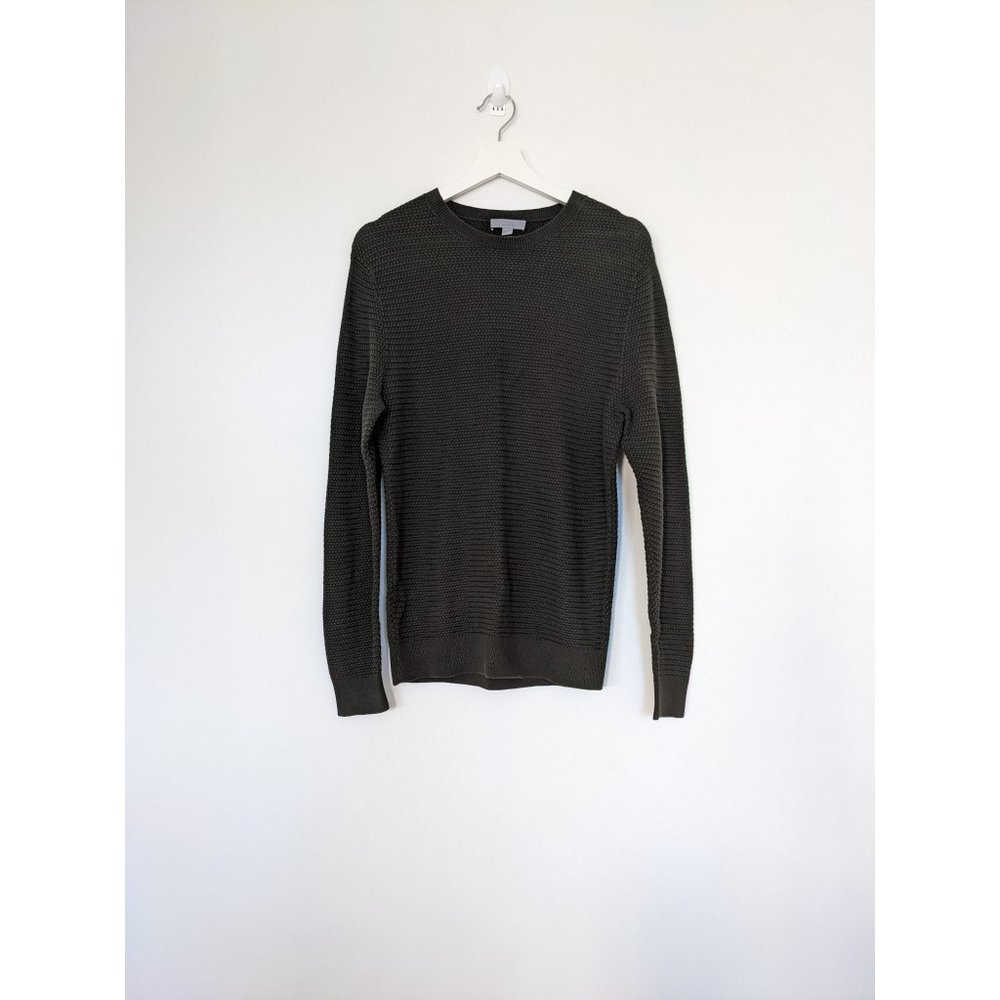 COS Dark Green Cotton Sweater (Size: S)